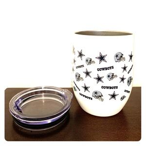 Dallas Cowboys wine tumbler